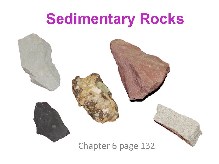 Sedimentary Rocks Chapter 6 page 132 