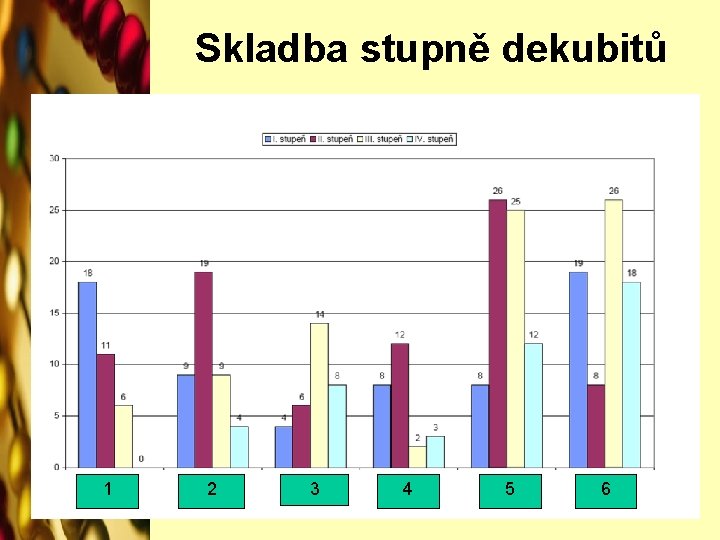 Skladba stupně dekubitů 1 2 3 4 5 6 