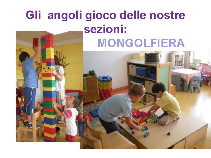 Gli angoli gioco delle nostre sezioni: MONGOLFIERA 