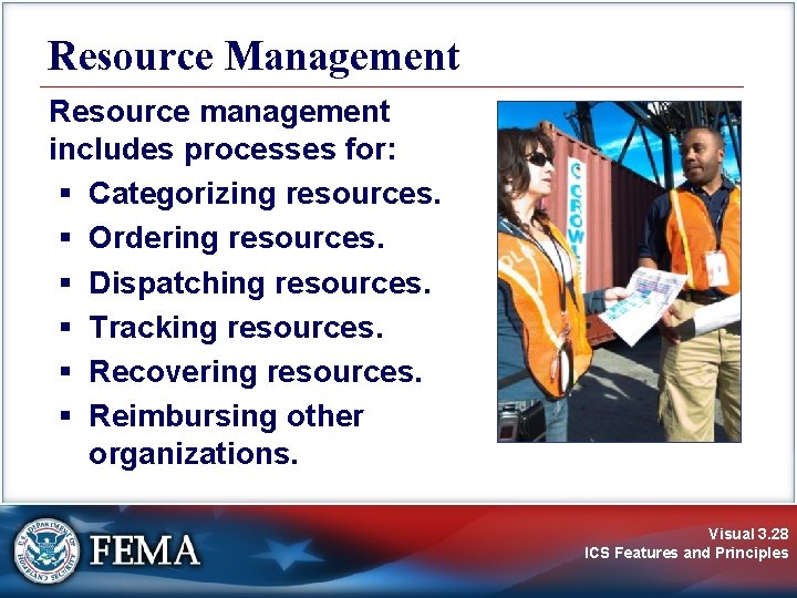 Resource Management Resource management includes processes for: § Categorizing resources. § Ordering resources. §
