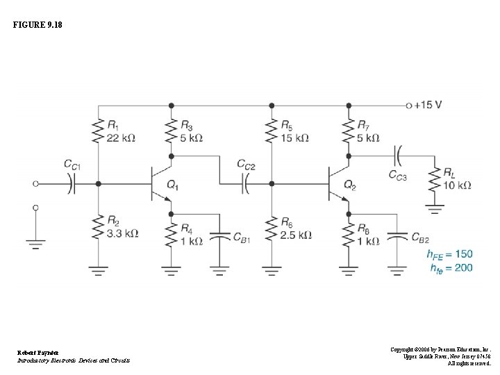 FIGURE 9. 18 Robert Paynter Introductory Electronic Devices and Circuits Copyright © 2006 by FIGURE 9. 18 Robert Paynter Introductory Electronic Devices and Circuits Copyright © 2006 by