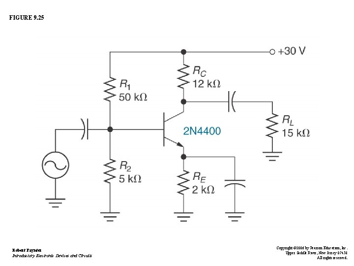 FIGURE 9. 25 Robert Paynter Introductory Electronic Devices and Circuits Copyright © 2006 by FIGURE 9. 25 Robert Paynter Introductory Electronic Devices and Circuits Copyright © 2006 by