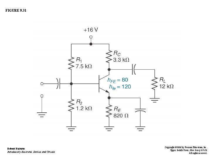 FIGURE 9. 31 Robert Paynter Introductory Electronic Devices and Circuits Copyright © 2006 by FIGURE 9. 31 Robert Paynter Introductory Electronic Devices and Circuits Copyright © 2006 by