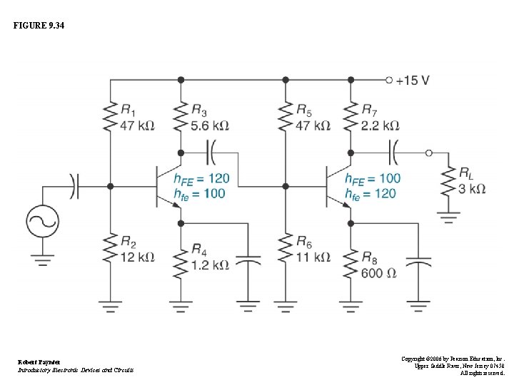 FIGURE 9. 34 Robert Paynter Introductory Electronic Devices and Circuits Copyright © 2006 by FIGURE 9. 34 Robert Paynter Introductory Electronic Devices and Circuits Copyright © 2006 by