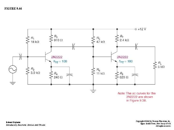 FIGURE 9. 44 Robert Paynter Introductory Electronic Devices and Circuits Copyright © 2006 by FIGURE 9. 44 Robert Paynter Introductory Electronic Devices and Circuits Copyright © 2006 by