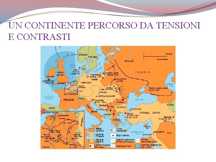 UN CONTINENTE PERCORSO DA TENSIONI E CONTRASTI 