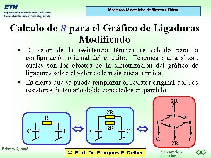 Modelado Matemático de Sistemas Físicos Calculo de R para el Gráfico de Ligaduras Modificado