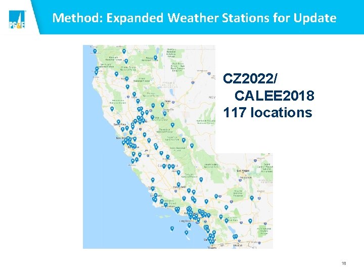 Method: Expanded Weather Stations for Update CZ 2022/ CALEE 2018 117 locations 18 Method: Expanded Weather Stations for Update CZ 2022/ CALEE 2018 117 locations 18
