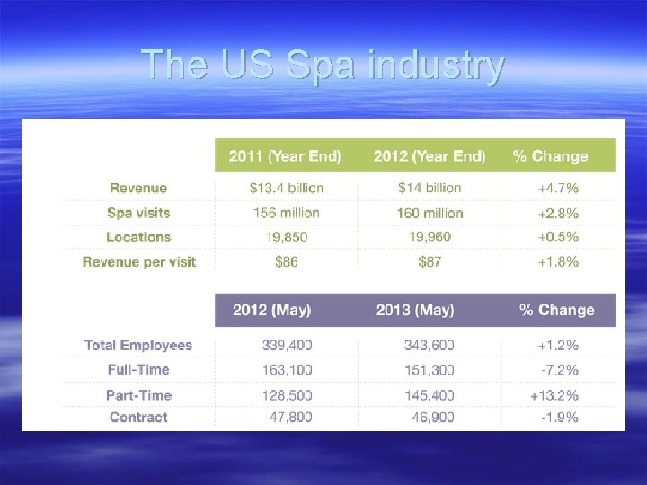The US Spa industry 
