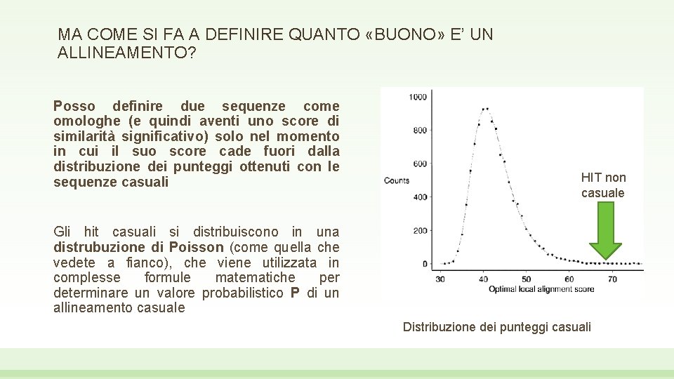 MA COME SI FA A DEFINIRE QUANTO «BUONO» E’ UN ALLINEAMENTO? Posso definire due