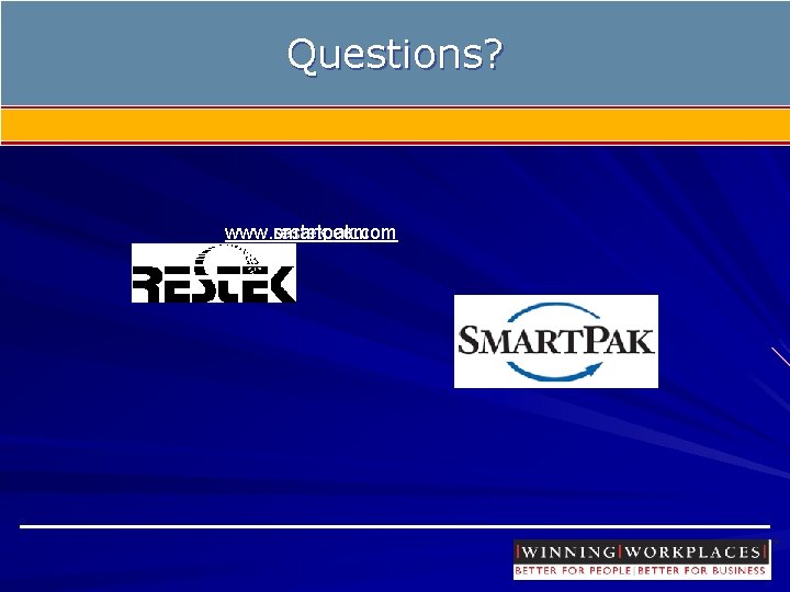 Questions? www. smartpak. com www. restek. com 