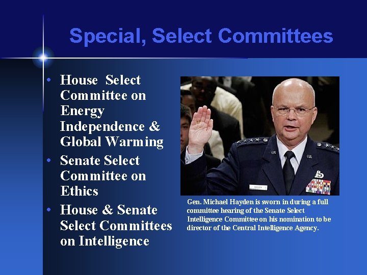 Special, Select Committees • House Select Committee on Energy Independence & Global Warming •