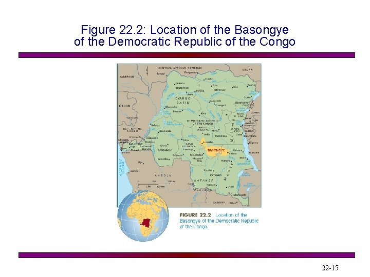 Figure 22. 2: Location of the Basongye of the Democratic Republic of the Congo