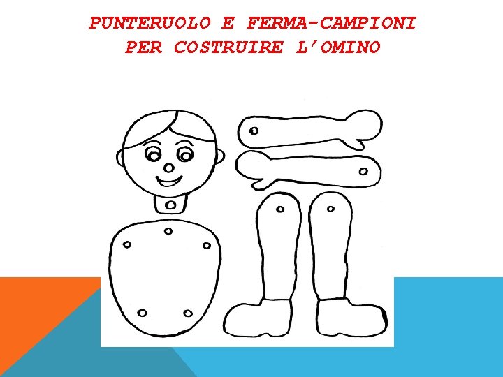 PUNTERUOLO E FERMA-CAMPIONI PER COSTRUIRE L’OMINO 