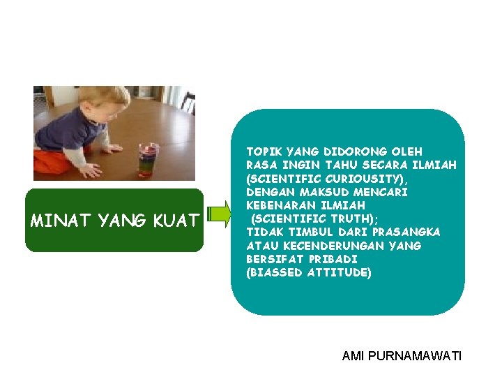 MINAT YANG KUAT TOPIK YANG DIDORONG OLEH RASA INGIN TAHU SECARA ILMIAH (SCIENTIFIC CURIOUSITY),