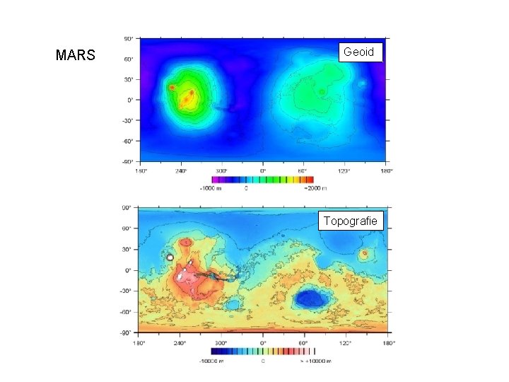 MARS Geoid Topografie 