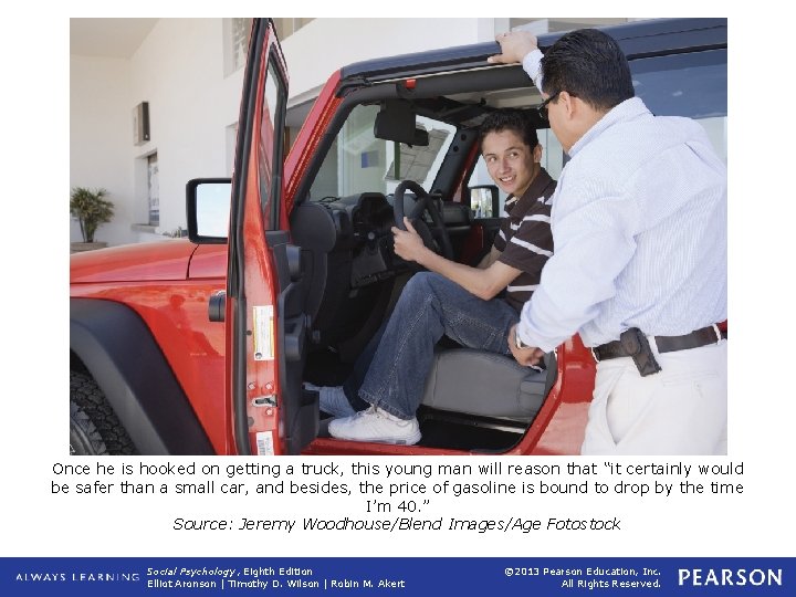 Once he is hooked on getting a truck, this young man will reason that