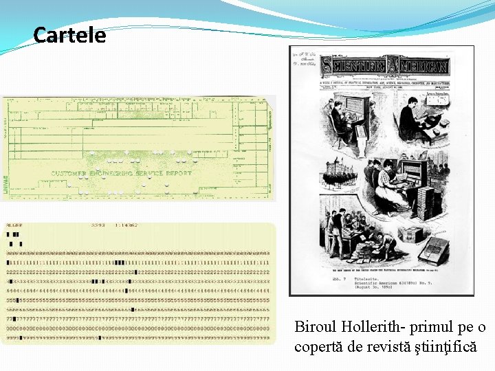 Cartele Biroul Hollerith- primul pe o copertă de revistă ştiinţifică 