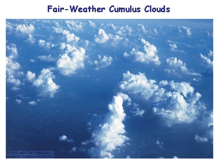 Fair-Weather Cumulus Clouds 