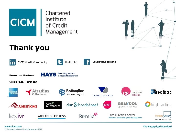 Thank you CICM Credit Community Premium Partner Corporate Partners CICM_HQ Credit. Management 