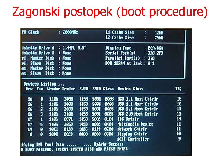 Zagonski postopek (boot procedure) 