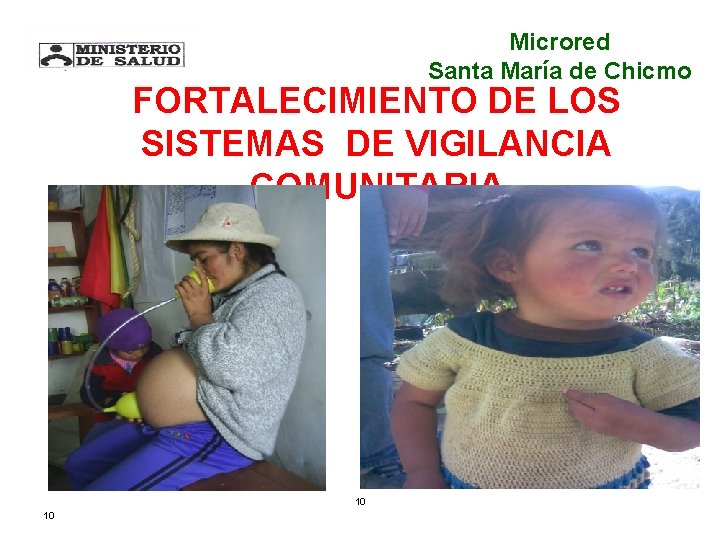 Microred Santa María de Chicmo FORTALECIMIENTO DE LOS SISTEMAS DE VIGILANCIA COMUNITARIA Anexos 10