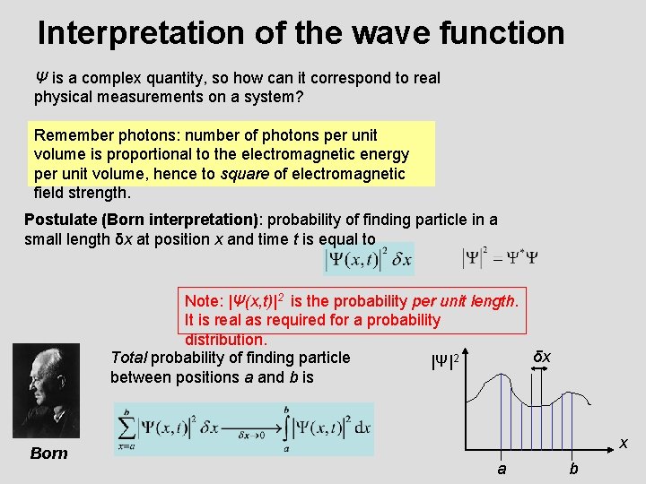 Interpretation of the wave function Ψ is a complex quantity, so how can it
