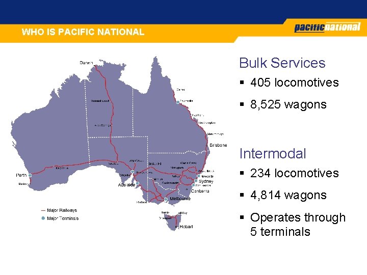 WHO IS PACIFIC NATIONAL Main heading to fit here as required Bulk Services § WHO IS PACIFIC NATIONAL Main heading to fit here as required Bulk Services §