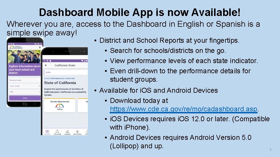 Dashboard Mobile App is now Available! Wherever you are, access to the Dashboard in