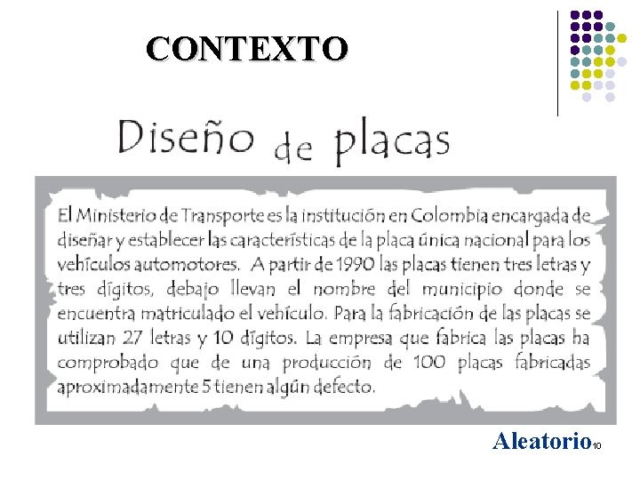 CONTEXTO Aleatorio 10 