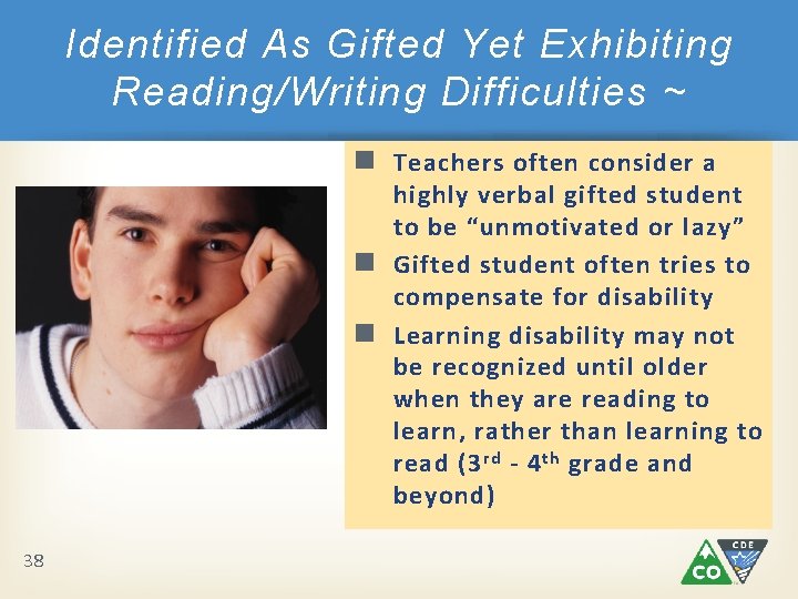 Identified As Gifted Yet Exhibiting Reading/Writing Difficulties ~ n Teachers often consider a highly Identified As Gifted Yet Exhibiting Reading/Writing Difficulties ~ n Teachers often consider a highly