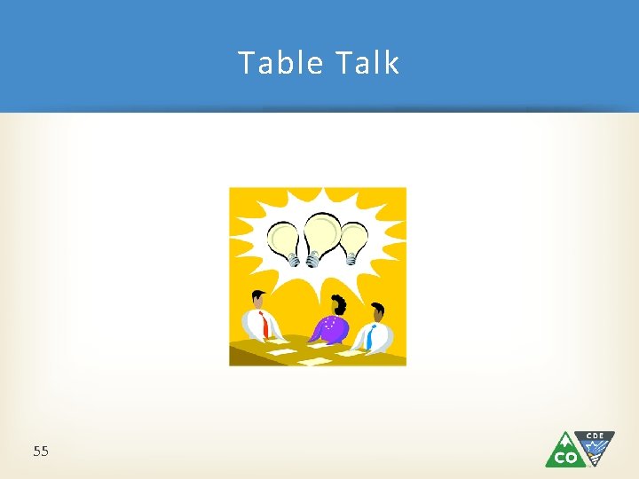 Table Talk 55 Table Talk 55