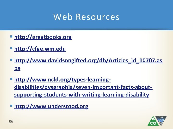Web Resources § http: //greatbooks. org § http: //cfge. wm. edu § http: //www. Web Resources § http: //greatbooks. org § http: //cfge. wm. edu § http: //www.