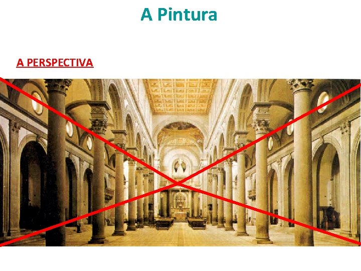 A Pintura A PERSPECTIVA 