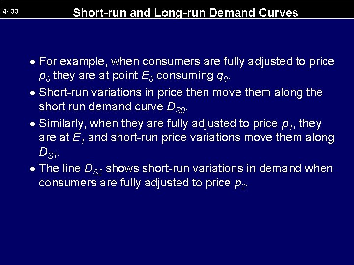 4 - 33 Short-run and Long-run Demand Curves · For example, when consumers are
