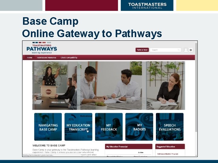 Base Camp Online Gateway to Pathways 