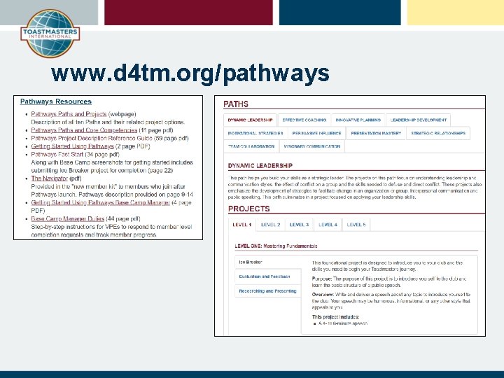 www. d 4 tm. org/pathways 