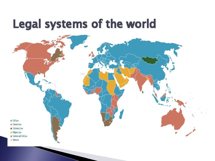 Legal systems of the world 