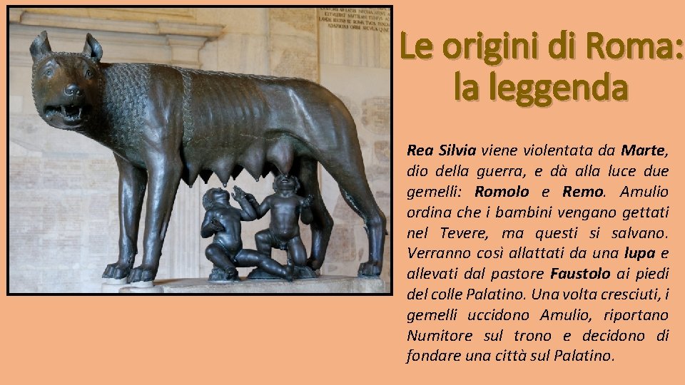 Le origini di Roma: la leggenda Rea Silvia viene violentata da Marte, dio della
