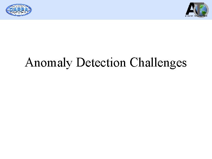 DARPA Anomaly Detection Challenges 