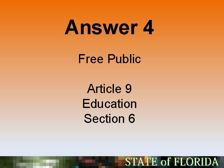 Answer 4 Free Public Article 9 Education Section 6 