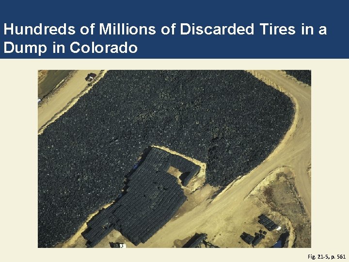 Hundreds of Millions of Discarded Tires in a Dump in Colorado Fig. 21 -5,