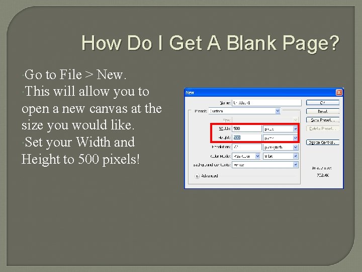 How Do I Get A Blank Page? Go to File > New. This will