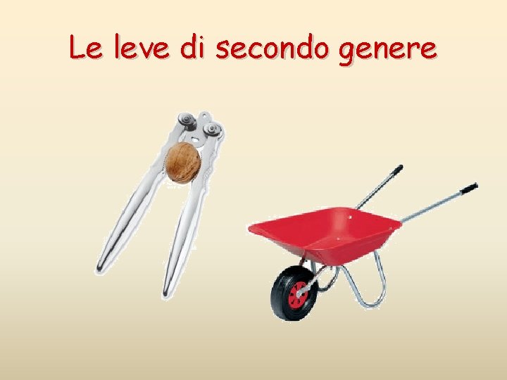 Le leve di secondo genere 
