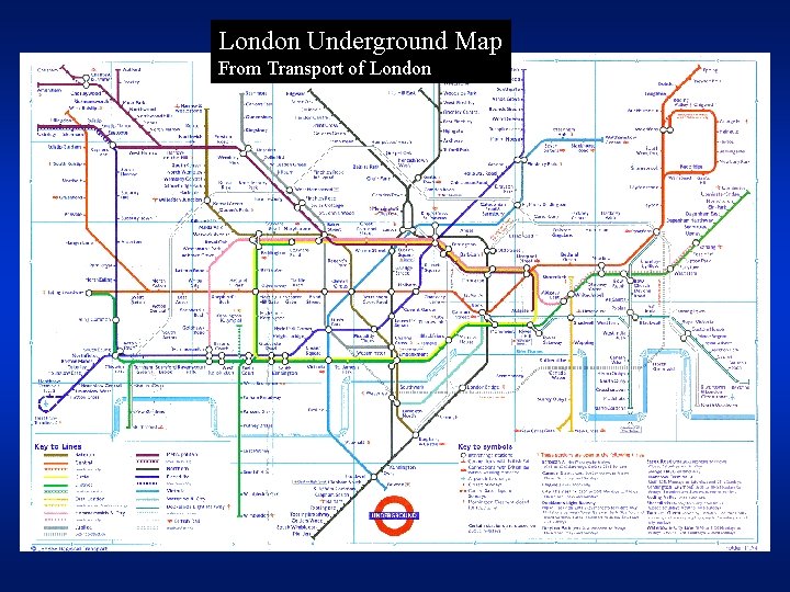 London Underground Map From Transport of London 