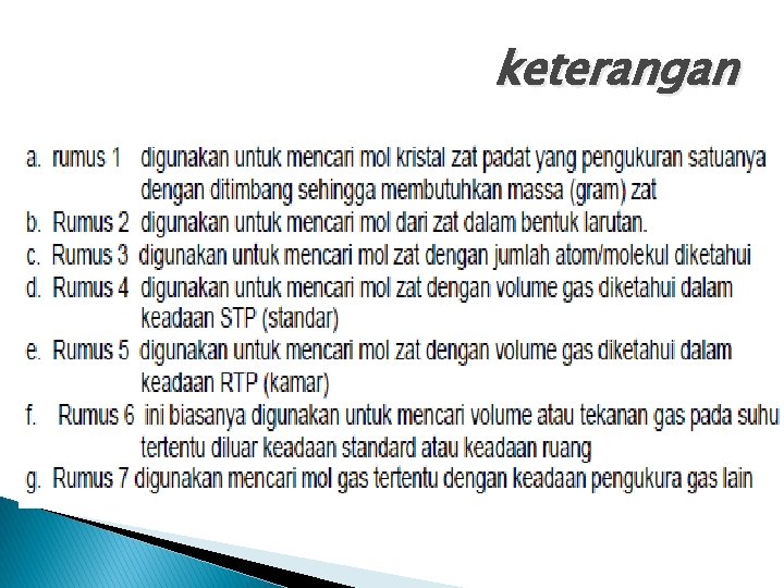 keterangan 