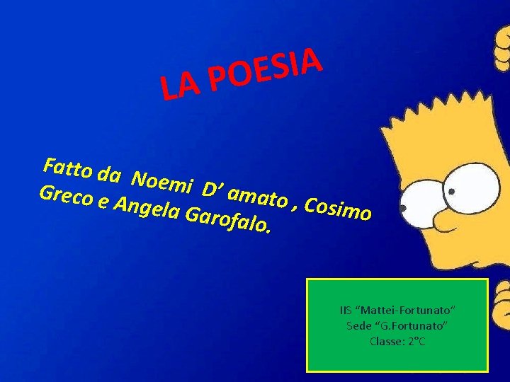A I S E O P A L Fatto da Noemi D ’ amato