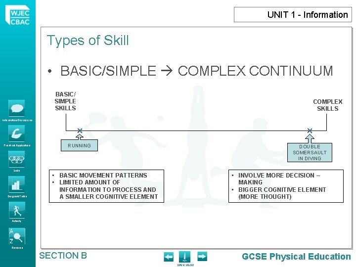 UNIT 1 - Information Types of Skill • BASIC/SIMPLE COMPLEX CONTINUUM BASIC/ SIMPLE SKILLS UNIT 1 - Information Types of Skill • BASIC/SIMPLE COMPLEX CONTINUUM BASIC/ SIMPLE SKILLS