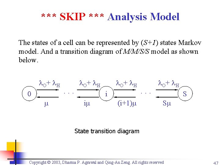 *** SKIP *** Analysis Model The states of a cell can be represented by