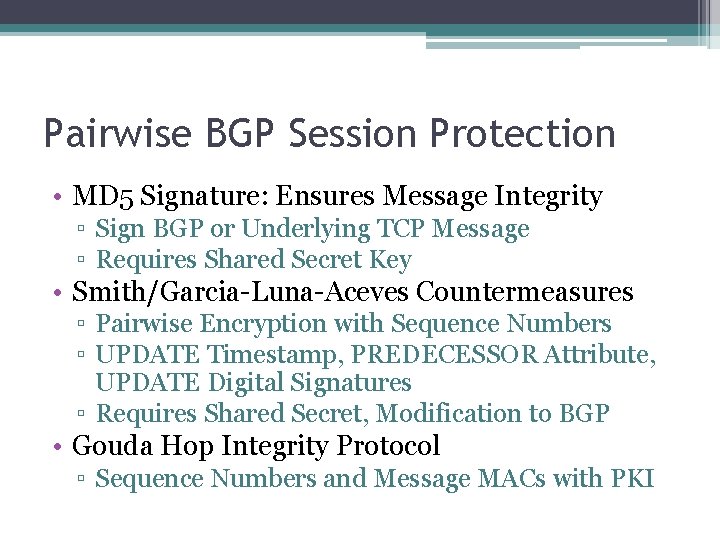 A Survey Of Bgp Security Issues And Solutions